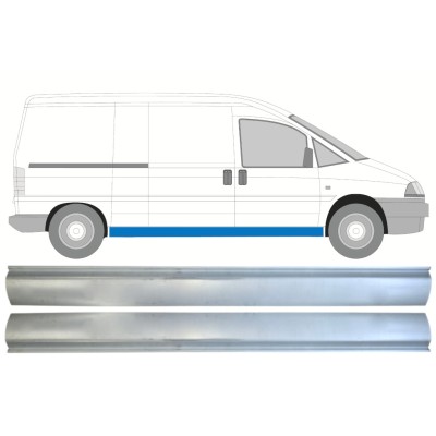 Opravný plech prahu pre Fiat Scudo 1994-2007 / Sada 14526
