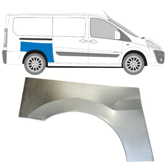 Lem zadného blatníka pre Fiat Scudo 2007-2016 / Pravá 14745 Lem zadného blatníka pre Fiat Scudo 2007-2016 / Pravá 14745