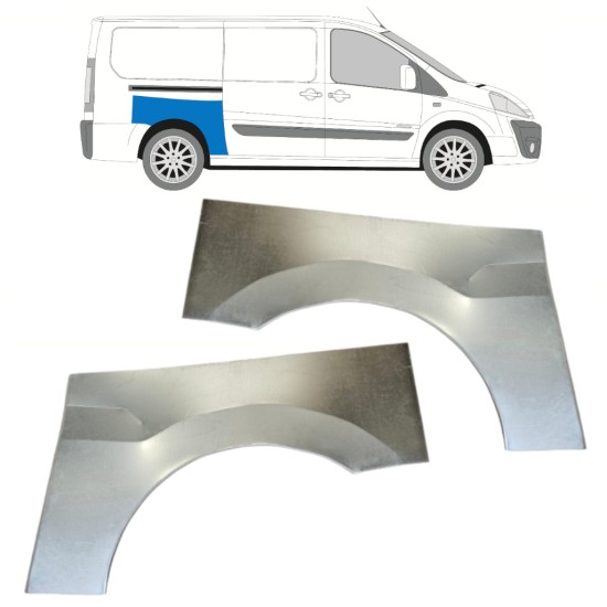 Lem zadného blatníka pre Fiat Scudo 2007-2016 / Ľavá+Pravá / Sada 14749 Lem zadného blatníka pre Fiat Scudo 2007-2016 / Ľavá+Pravá / Sada 14749
