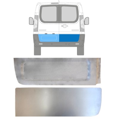 Opravný plech zadných dverí vonkajší pre Fiat Scudo 2007-2016 / Ľavá+Pravá / Sada 15108