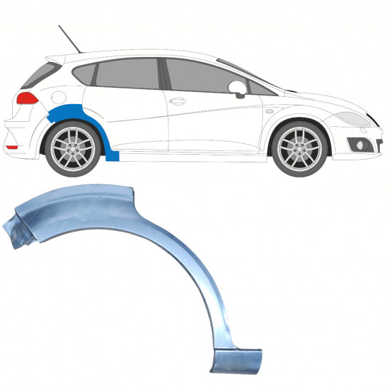 Lem zadného blatníka pre Seat Leon 2005-2012 / Pravá 8126