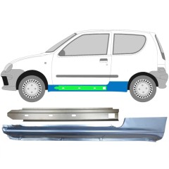 Opravný plech prahu + opravný plech vnútorného prahu pre Fiat Seicento 1998-2010 / Ľavý / Sada 14721