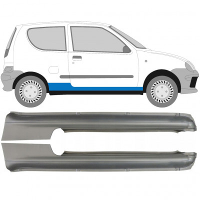 Kompletný prah pre Fiat Seicento 1998-2010 / Ľavá+Pravá / Sada 9598