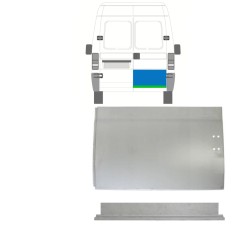 Opravný plech zadných dverí vnútorný + vonkajší pre Fiat Ducato 1994-2006 / Pravá / Sada 9753