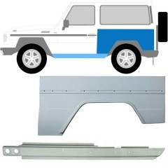 Opravný plech prahu + zadného blatníka pre Mercedes G-Class W460 W461 W463 1979- / Ľavý / Sada 10004