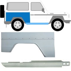 Opravný plech prahu + zadného blatníka pre Mercedes G-Class W460 W461 W463 1979- / Pravá / Sada 10003