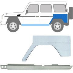 Opravný plech prahu + zadného blatníka pre Mercedes G-Class W460 W461 W463 1979- / Ľavý / Sada 10010