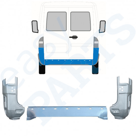 Opravný panel zadný pre Mercedes Sprinter 1995-2005 / Sada 9716