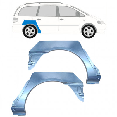 Lem zadného blatníka pre Volkswagen Sharan 2000-2010 / Ľavá+Pravá / Sada 9219