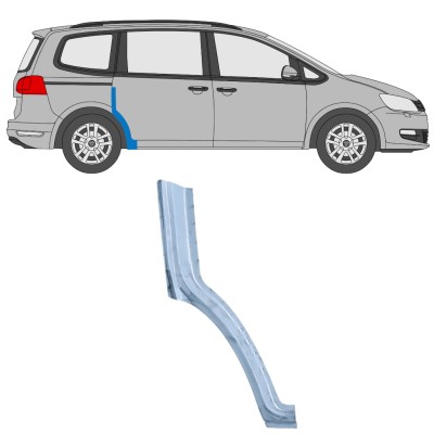 Opravný plech zadného blatníka predná časť pre Volkswagen Sharan 2010-2022 / Pravá 14600
