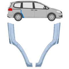 Opravný plech zadného blatníka predná časť pre Volkswagen Sharan 2010-2022 / Ľavá+Pravá / Sada 14602