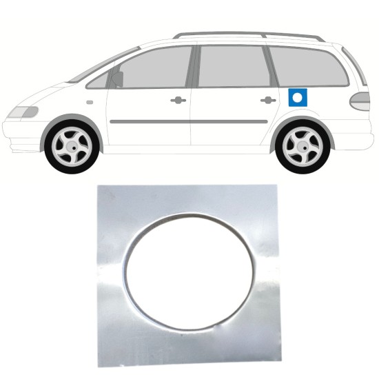 Opravný plech hrdla nádrže pre Volkswagen Sharan 1995-2010 14953