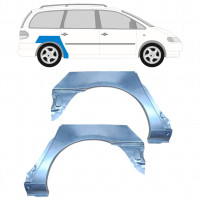 Lem zadného blatníka pre Volkswagen Sharan 1995-2000 / Ľavá+Pravá / Sada 9290