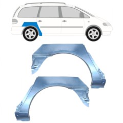 Lem zadného blatníka pre Ford Galaxy 1995-2010 / Ľavá+Pravá / Sada 14016