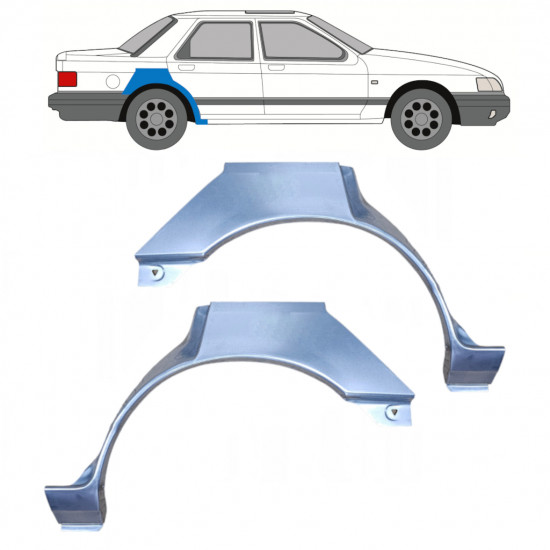 Lem zadného blatníka pre Ford Sierra 1982-1993 / Ľavá+Pravá / Sada 9720