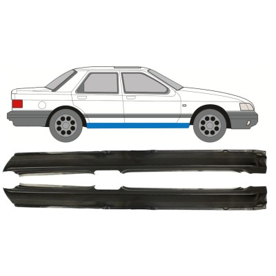 Kompletný prah pre Ford Sierra 1982-1993 / Ľavá+Pravá / Sada 9774