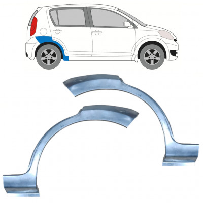 Lem zadného blatníka pre Daihatsu Sirion 2005-2010 / Ľavá+Pravá / Sada 9945