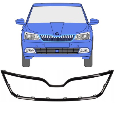 Rám masky chladiča pre Skoda Fabia 2014-2018 16191