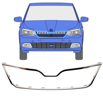 Rám masky chladiča pre Skoda Fabia 2014-2018 16190