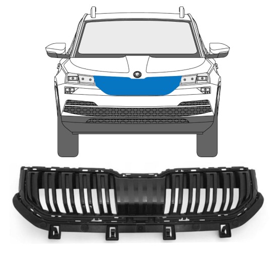Mriežka pre Skoda Karoq 2017-2022 17228