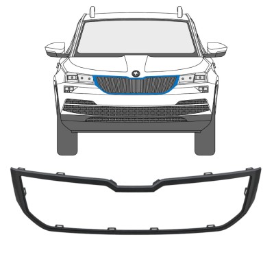 Rám masky chladiča pre Skoda Karoq 2017-2022 17233