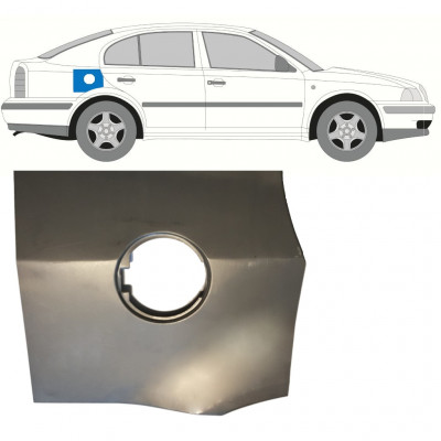 Opravný plech hrdla nádrže pre Skoda Octavia 1996-2010 7249