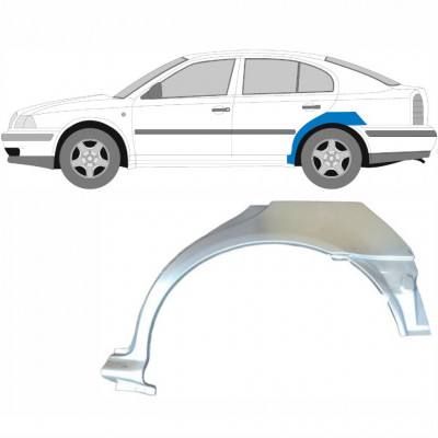 Lem zadného blatníka pre Skoda Octavia 1996-2010 / Ľavý 7003