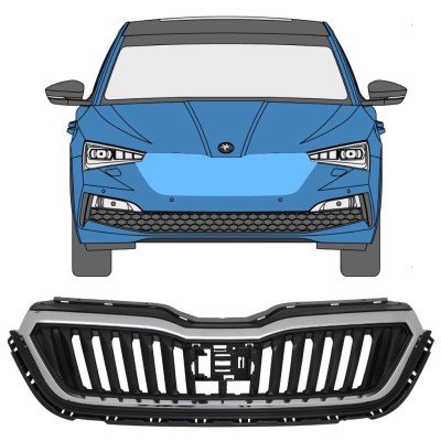 Mriežka pre Skoda Scala 2019- 17229