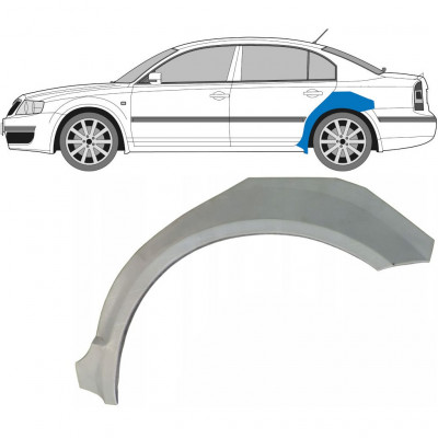 Lem zadného blatníka pre Skoda Superb 2002-2008 / Ľavý 5805