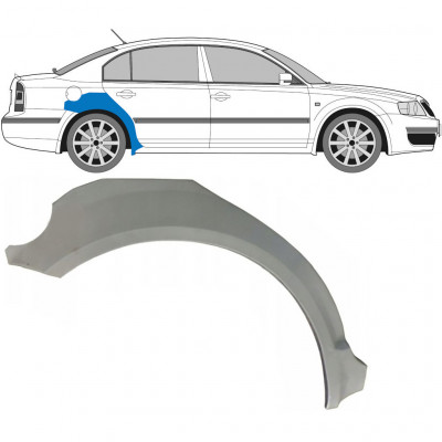 Lem zadného blatníka pre Skoda Superb 2002-2008 / Pravá 5804