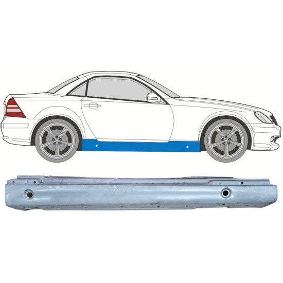 Opravný plech prahu pre Mercedes SLK-class 1996-2004 / Pravá 12604