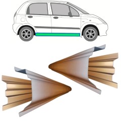 Opravný plech prahu vnútorný + vonkajší pre Chevrolet Spark 2005-2010 / Ľavá+Pravá / Sada 11784