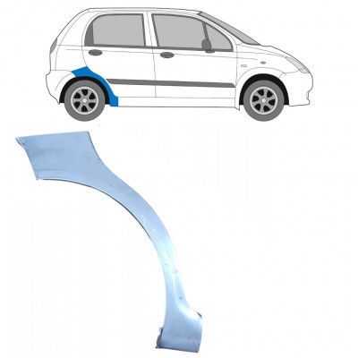 Lem zadného blatníka pre Chevrolet Spark 2005-2010 / Pravá 7391