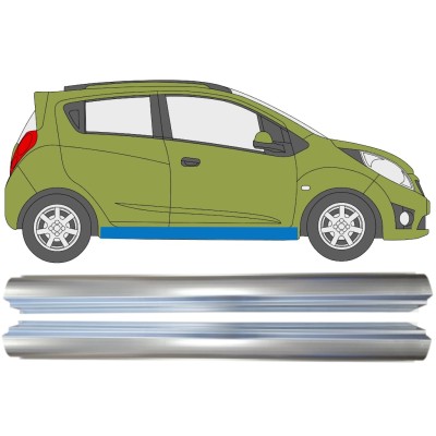 Opravný plech prahu pre Chevrolet Spark 2010-2014 / Ľavá+Pravá / Sada 16056