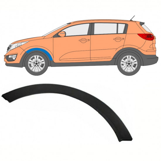 Bočná lišta predného blatníka pre Kia Sportage 2010-2015 / Ľavý 7921
