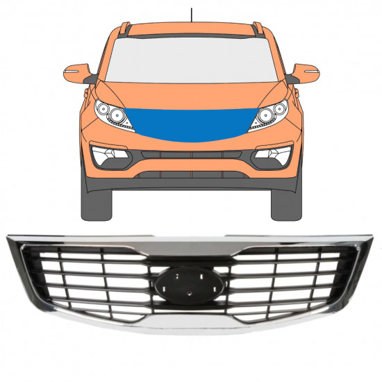 Mriežka pre Kia Sportage 2010-2013 7514