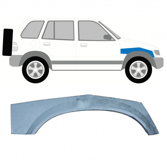 Opravný plech hornej časti predného blatníka pre Kia Sportage 1994-2002 / Pravá 7918