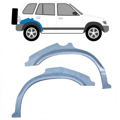 Lem zadného blatníka pre Kia Sportage 1994-2002 / Ľavá+Pravá / Sada 10507