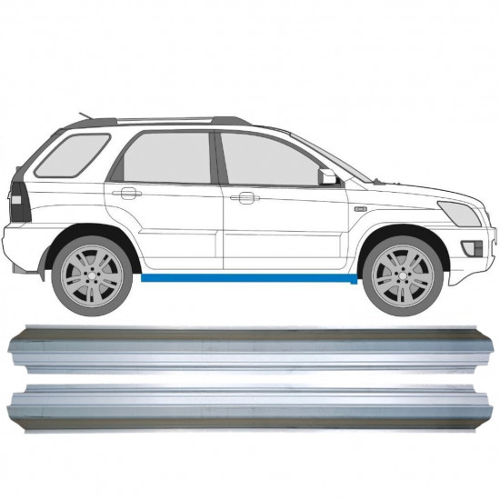 Opravný plech prahu pre Kia Sportage II 2004-2010 / Vľavo = Vpravo (symetrické) 10504