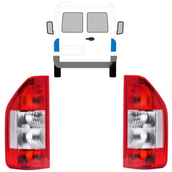 Zadná lampa pre Mercedes Sprinter 1995-2006 / Ľavá+Pravá / Sada 9771