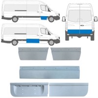 Opravný plech vonkajších dverí pre Mercedes Sprinter 2006-2018 / Ľavá+Pravá / Sada 11317