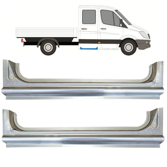 Opravný plech zadného prahu pre Mercedes Sprinter 2006-2018 / Ľavá+Pravá / Sada 15068 Opravný plech zadného prahu pre Mercedes Sprinter 2006-2018 / Ľavá+Pravá / Sada 15068