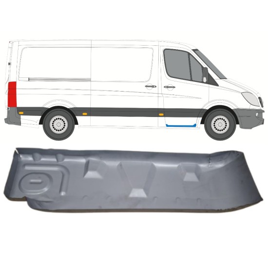 Nástupný práh oprava pre Volkswagen Crafter 2005-2017 / Pravá 15542