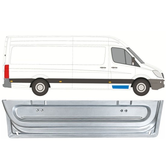 Opravný plech predných dverí vnútorný pre Mercedes Sprinter 2006-2018 / Pravá 17053