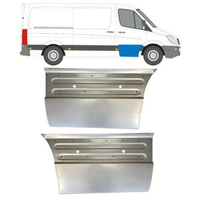 Opravný plech predných dverí pre Mercedes Sprinter 2006-2018 / Ľavá+Pravá / Sada 14727