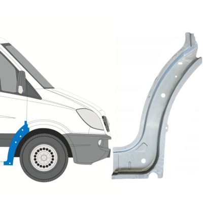Opravný plech vnútorného predného podbehu pre Mercedes Sprinter 2006-2018 / Pravá 14722