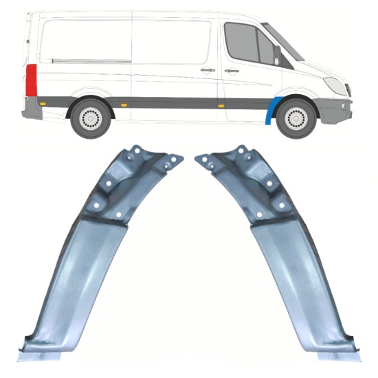 Opravný plech predného blatníka pre Mercedes Sprinter 2006-2018 / Ľavá+Pravá / Sada 17256
