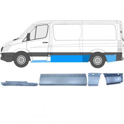 Opravný plech sada pre Mercedes Sprinter 2006-  / MWB / Ľavý /  12425