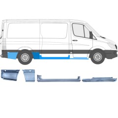 Opravný plech sada pre Volkswagen Crafter 2005-2017 / Pravá / 14502