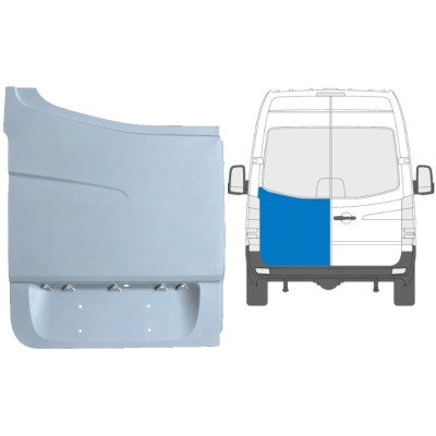 Opravný plech zadných dverí vysoký pre Mercedes Sprinter 2006-2018 / Ľavý 6054